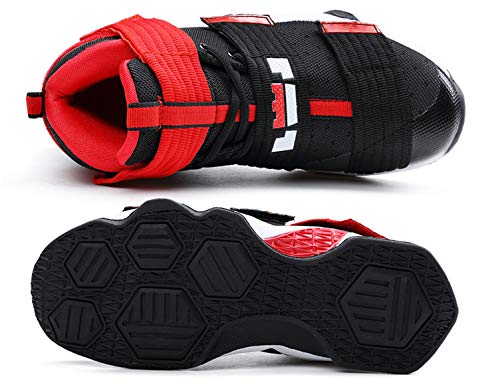 SINOES Zapatillas De Baloncesto para Hombre, Zapatillas De Baloncesto De Tejido De Microfibra Y Zapatillas Ligeras De Microfibra De Rendimiento