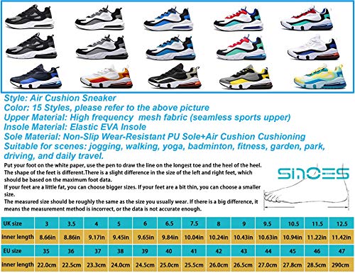 SINOES Zapatillas de Deporte con Cojines de Aire Calzado de Running Net para Estudiante Volar Zapatos Tejidos Zapatillas Deportivas de Mujer Gimnasia Sneakers 40 EU