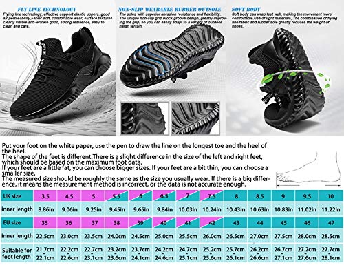 SINOES Zapatillas de Senderismo Planos Malla Transpirable Low Rise Peso Ligero Camper Sandalias Escarpines Unisex Niños Gym Shoes Zapatillas