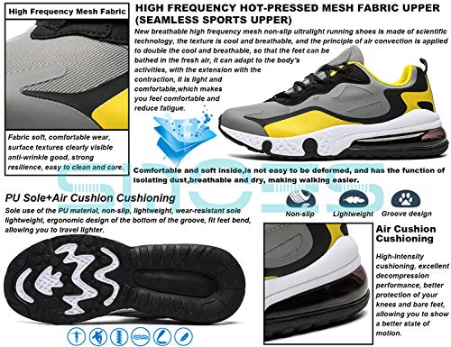 SINOES Zapatillas Deportivas de Mujer - Zapatos Sneakers Zapatillas Mujer Running Casual Yoga Calzado Deportivo de Exterior de Mujer Gris 41 EU