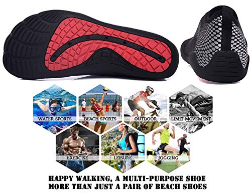 SINOES Zapatos de Agua Escarpines Mujer Hombre Antideslizante Secado Rápido Descalzo Natacion Zapatillas para Buceo Snorkel Surf Piscina Playa