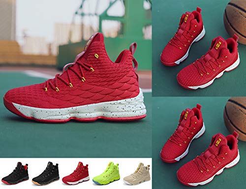 SINOES Zapatos De Los Hombres De Microfibra Otoño De Invierno Zapatos Deportivos De Alta Top Zapatillas De Aire Colchón De Baloncesto Zapatos De Fondo Grueso Casual