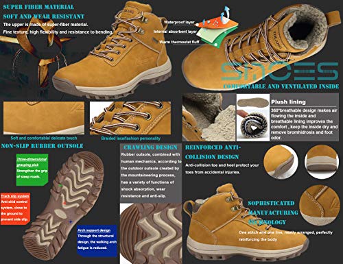 SINOES Zapatos de Senderismo Hombre Outdoor Botas de Trekking Zapatillas de Senderismo Escalada Zapatos de Montaña Botas de Senderismo