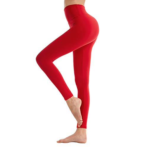 SINOPHANT Mallas de Deporte de Mujer, Leggins Pantalon Deporte Yoga, Leggings Mujer Fitness Suaves Elásticos Cintura Alta para Reducir Vientre