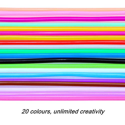sinzau - Hilos de scooby doo de plástico para hacer manualidades. 20 Colores, 200 hilos sinzau - Hilos de scooby doo de plástico para hacer manualidades. 20 Colores, 200 hilos