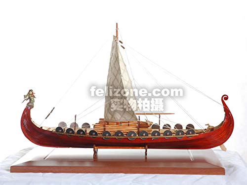 SIourso Kits De Construcción Kits De Modelo De Barco Kit Ensamblado Modelo De Velero De Madera Clásico Modelo De Viento Comercial Barco Pirata Vikingo Jacques DIY Juguete