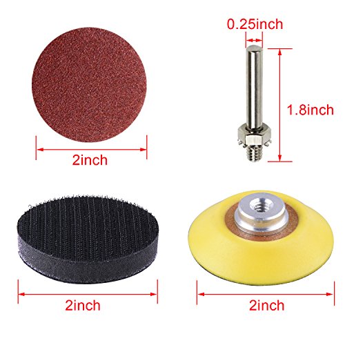 SIQUK 120 Piezas Discos de Lijado de 50mm Discos Hook and Loop Grano 60 80 120 180 240 400 600 800 1000 1200 2000 3000 SIQUK 120 Piezas Discos de Lijado de 50mm Discos Hook and Loop Grano 60 80 120 180 240 400 600 800 1000 1200 2000 3000
