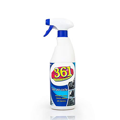 Sisbrill 361 Todo Uso Coche - Limpiador Interior y Exterior del Vehículo - Tapicería, Salpicadero, Cuero, Mosquitos - 750 ml (Pack 1) Sisbrill 361 Todo Uso Coche - Limpiador Interior y Exterior del Vehículo - Tapicería, Salpicadero, Cuero, Mosquitos - 750 ml (Pack 1)