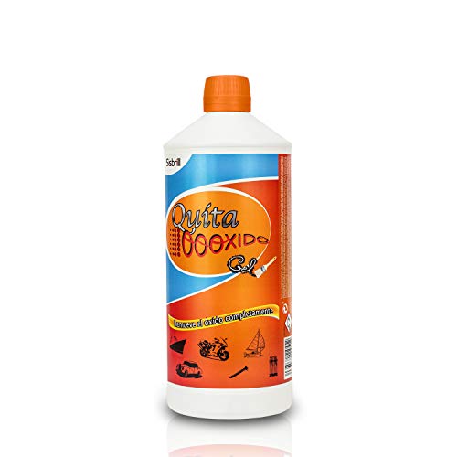 Sisbrill QuitaOooxido Gel Eliminador Óxido y Manchas Oxidación - Tratamiento de Coches, Motos, Náutica, Suelo y todo tipo de Metales - 1 Litro Sisbrill QuitaOooxido Gel Eliminador Óxido y Manchas Oxidación - Tratamiento de Coches, Motos, Náutica, Suelo y todo tipo de Metales - 1 Litro