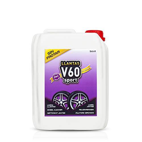 Sisbrill V60 Sport Limpia Llantas Sin Frotar- Neutro y Seguro - 5 litros