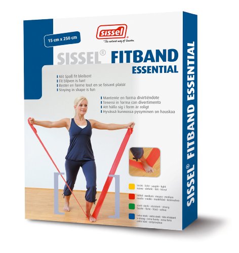 Sissel Fitband Essential - Banda elástica para Fitness Amarillo Amarillo Talla:Talla única