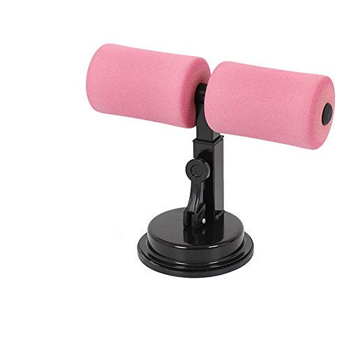 Sit-Ups Assistant Device, Sit Up Stand Home Gym Equipment Sit Up Bars Abdominal Training Stand Multi Function Abdominal Exerciser (Pink)