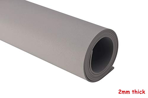 Sixam Hojas de Espuma EVA para niños Modelo Cosplay Craft 13"× 39" Grosor 1-10mm Gris