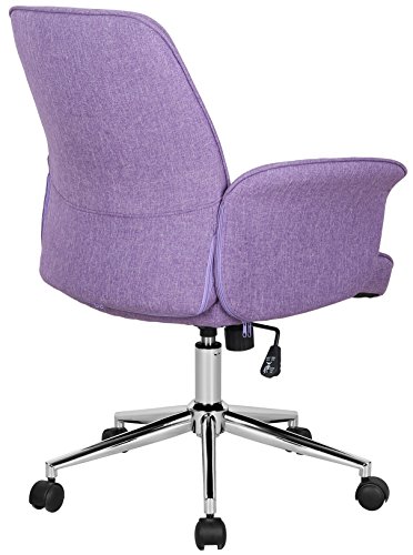 SixBros. Silla de Oficina Silla giratoria púrpura 0704M/3674