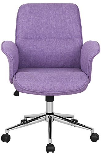 SixBros. Silla de Oficina Silla giratoria púrpura 0704M/3674