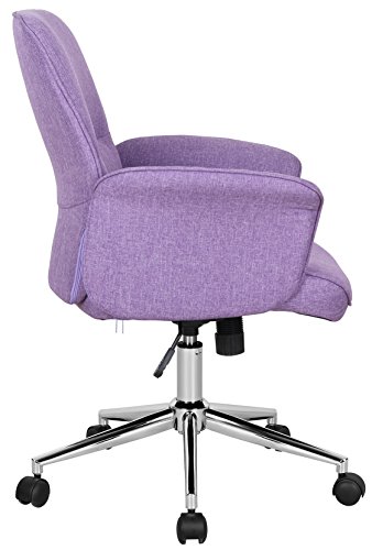 SixBros. Silla de Oficina Silla giratoria púrpura 0704M/3674