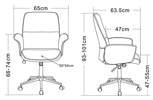 SixBros. Silla de Oficina Silla giratoria púrpura 0704M/3674