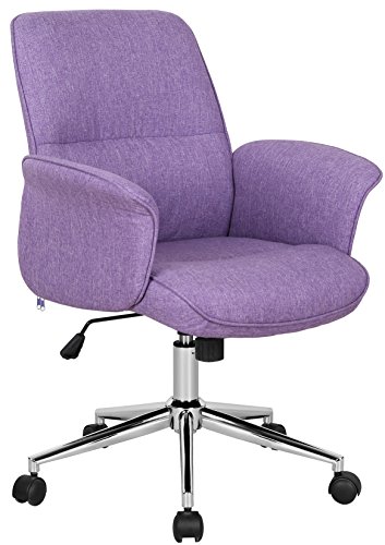 SixBros. Silla de Oficina Silla giratoria púrpura 0704M/3674