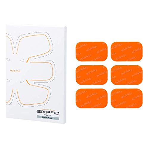SIXPAD Abs Fit Gel Sheets Equipo de Entrenamiento, Unisex Adulto, Naranja, Talla Única SIXPAD Abs Fit Gel Sheets Equipo de Entrenamiento, Unisex Adulto, Naranja, Talla Única