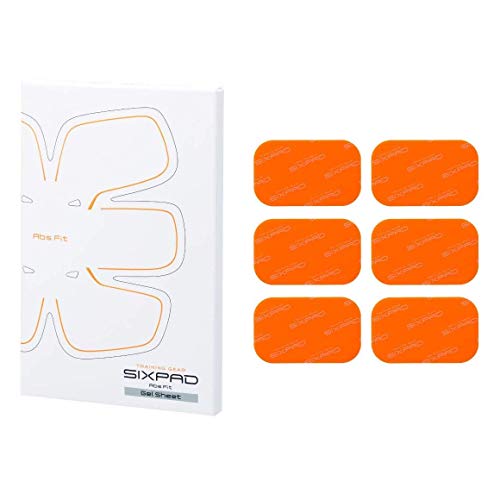 SIXPAD Abs Fit Gel Sheets Equipo de Entrenamiento, Unisex Adulto, Naranja, Talla Única