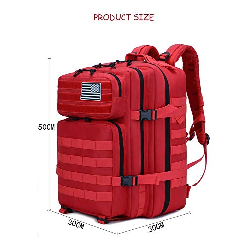 SJAPEX Mochila Táctica Militar 45L, Paquete de Asalto de Gran Capacidad para Utilidad Militar Bolsa de Emergencia, para Caza Senderismo Acampada Actividad al Aire Libre