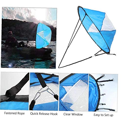 sjqc9561 1pc Portátil Viento Vela 42 Pulgadas De Instalación del Kit Kayak Paddle Accesorios Junta Fácil Y Rápido Despliegue para Kayak Barco De Vela Azul Canoa sjqc9561 1pc Portátil Viento Vela 42 Pulgadas De Instalación del Kit Kayak Paddle Accesorios Junta Fácil Y Rápido Despliegue para Kayak Barco De Vela Azul Canoa