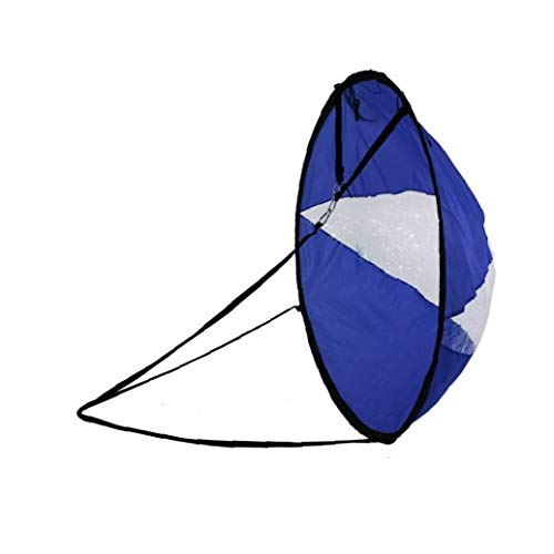 sjqc9561 1pc Portátil Viento Vela 42 Pulgadas De Instalación del Kit Kayak Paddle Accesorios Junta Fácil Y Rápido Despliegue para Kayak Barco De Vela Azul Canoa