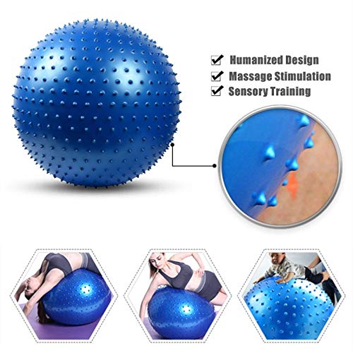 Sjzwt Los 75CM los 85CM Mensaje Punto de Yoga Bolas de la Aptitud Balance de la Gimnasia Ejercicio de Fitball Pilates Entrenamiento de púas Bola del Masaje con la Bomba de Aire Libre