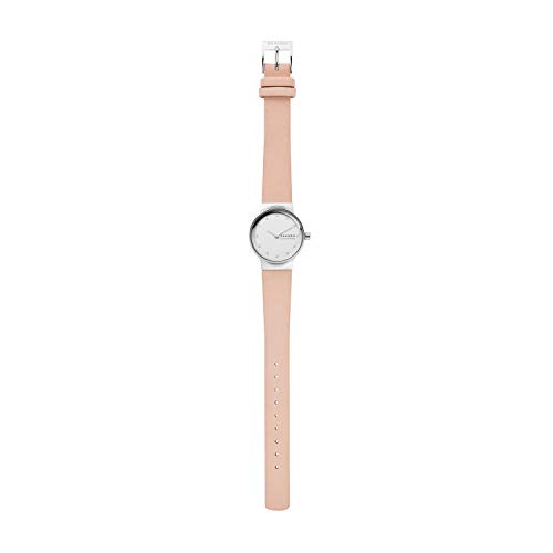 Skagen Reloj Analógico para Mujer de Cuarzo con Correa en Cuero SKW2770