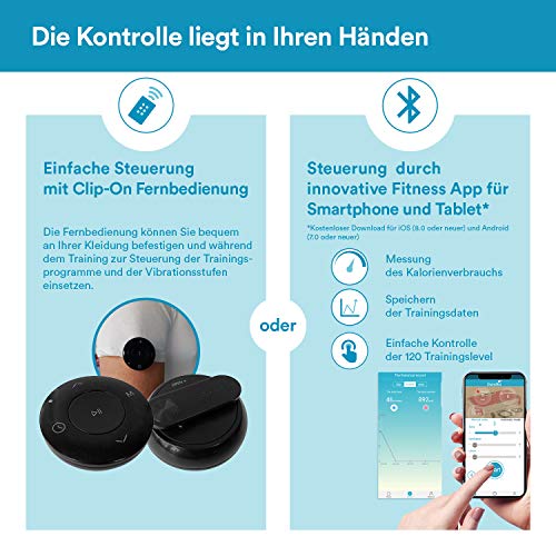 skandika - Plataforma vibratoria 900 Plus - 3D-Vibraciones - Bluetooth - Mando a Distancia - Peso 23 kg (Gris) skandika - Plataforma vibratoria 900 Plus - 3D-Vibraciones - Bluetooth - Mando a Distancia - Peso 23 kg (Gris)