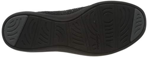 Skechers Arya Sweet Glitz, Zapatillas sin Cordones Mujer, Negro Negro Negro Metálico Knit Negro Gunmetal Trim BBK, 40 EU