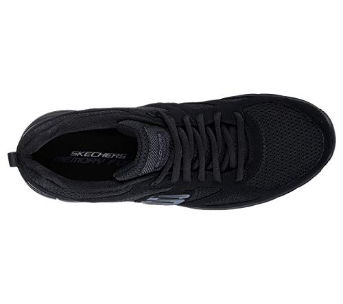Skechers Burns 52635-bbk, Zapatillas para Hombre, Negro (Black 52635/Bbk), 41 1/2 EU Skechers Burns 52635-bbk, Zapatillas para Hombre, Negro (Black 52635/Bbk), 41 1/2 EU