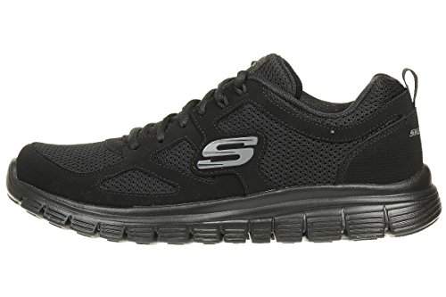 Skechers Burns 52635-bbk, Zapatillas para Hombre, Negro (Black 52635/Bbk), 42 EU