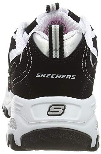 Skechers D'Lites-Biggest Fan, Zapatillas Mujer, Negro (BKW Black Trubuck/Mesh/Trim), 36 EU Skechers D'Lites-Biggest Fan, Zapatillas Mujer, Negro (BKW Black Trubuck/Mesh/Trim), 36 EU