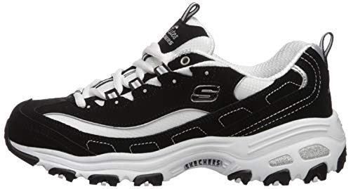 Skechers D'Lites-Biggest Fan, Zapatillas Mujer, Negro (BKW Black Trubuck/Mesh/Trim), 39 EU Skechers D'Lites-Biggest Fan, Zapatillas Mujer, Negro (BKW Black Trubuck/Mesh/Trim), 39 EU