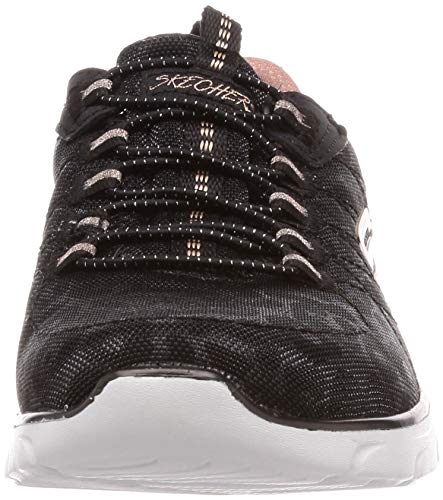 Skechers Empire D'Lux-Spotted, Zapatillas Mujer, Negro (BKRG Black Mesh/Rose Gold Trim), 39 EU Skechers Empire D'Lux-Spotted, Zapatillas Mujer, Negro (BKRG Black Mesh/Rose Gold Trim), 39 EU