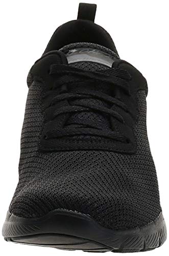 Skechers Flex Appeal 3.0-First Insight, Zapatillas Mujer, Negro (BBK Black Mesh/Trim), 38 EU