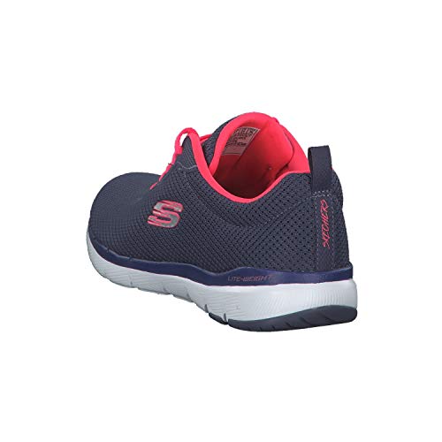 Skechers Flex Appeal 3.0-First Insight, Zapatillas Mujer, Varios Colores (SLTP Black Mesh/Trim), 37 EU