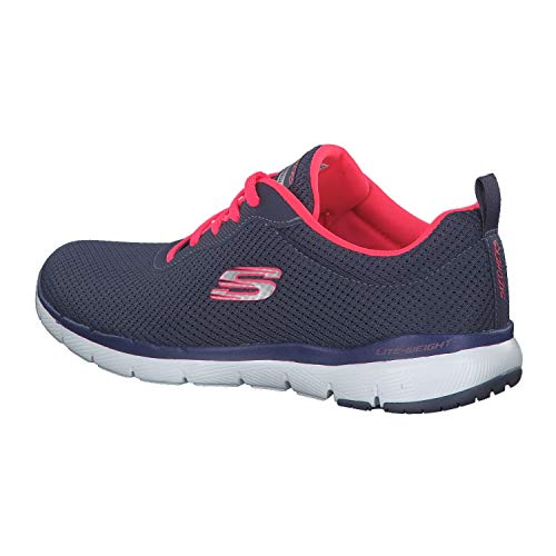 Skechers Flex Appeal 3.0-First Insight, Zapatillas Mujer, Varios Colores (SLTP Black Mesh/Trim), 37 EU