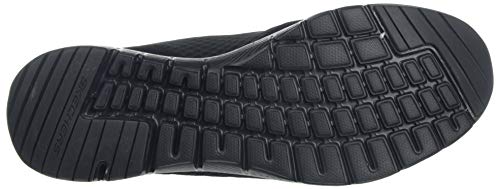 Skechers Flex Appeal 3.0-Go Forward, Zapatillas Mujer, Negro (BBK Black Leather/Mesh/Trim), 37 EU