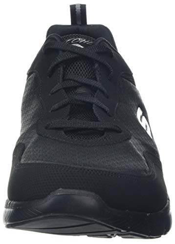 Skechers Flex Appeal 3.0-Go Forward, Zapatillas Mujer, Negro (BBK Black Leather/Mesh/Trim), 37 EU