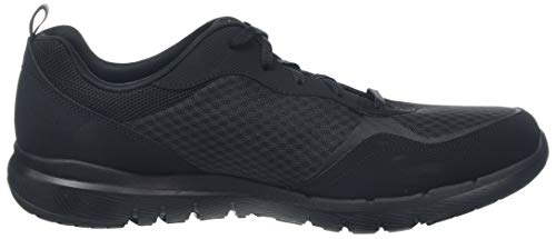 Skechers Flex Appeal 3.0-Go Forward, Zapatillas Mujer, Negro (BBK Black Leather/Mesh/Trim), 37 EU