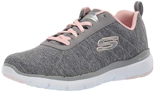Skechers Flex Appeal 3.0-Insiders, Zapatillas Deportivas Mujer, Multicolor (GYLP Black & Gray Mesh/Black Trim), 39 EU Skechers Flex Appeal 3.0-Insiders, Zapatillas Deportivas Mujer, Multicolor (GYLP Black & Gray Mesh/Black Trim), 39 EU