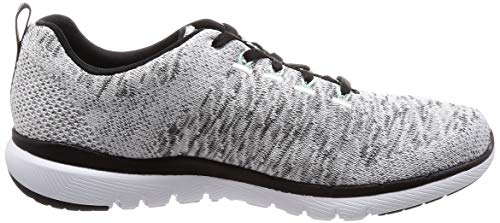 Skechers Flex Appeal 3.0, Zapatillas Deportivas Mujer, Multicolor (WBK Black Knit Mesh/Hot Pink Trim), 37 EU Skechers Flex Appeal 3.0, Zapatillas Deportivas Mujer, Multicolor (WBK Black Knit Mesh/Hot Pink Trim), 37 EU