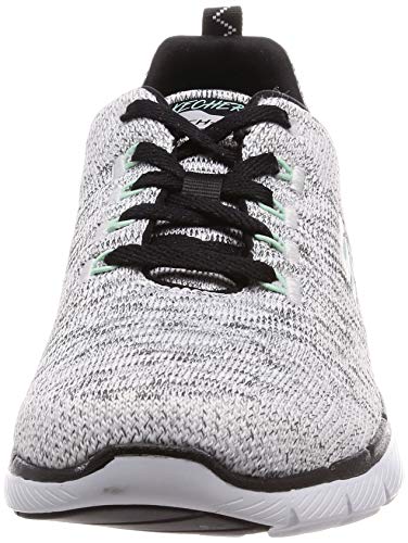 Skechers Flex Appeal 3.0, Zapatillas Deportivas Mujer, Multicolor (WBK Black Knit Mesh/Hot Pink Trim), 37 EU Skechers Flex Appeal 3.0, Zapatillas Deportivas Mujer, Multicolor (WBK Black Knit Mesh/Hot Pink Trim), 37 EU
