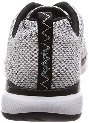 Skechers Flex Appeal 3.0, Zapatillas Deportivas Mujer, Multicolor (WBK Black Knit Mesh/Hot Pink Trim), 37 EU Skechers Flex Appeal 3.0, Zapatillas Deportivas Mujer, Multicolor (WBK Black Knit Mesh/Hot Pink Trim), 37 EU
