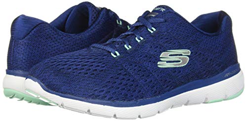 Skechers Flex Appeal 3.0 - Zapatillas deportivas para mujer, color Azul, talla 41 EU