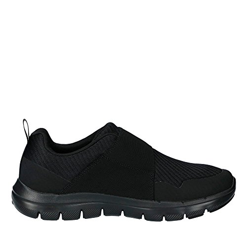 Skechers Flex Ventaja 2.0 Gurn para Hombre Malla Entrenador 10 UK/ 45 EU Negro/Negro