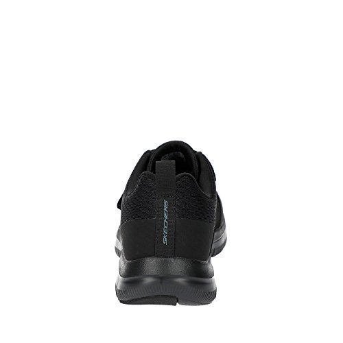 Skechers Flex Ventaja 2.0 Gurn para Hombre Malla Entrenador 10 UK/ 45 EU Negro/Negro