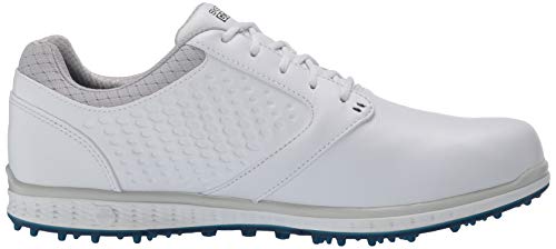 Skechers Go Golf Zapato de golf Elite 3 sin clavos para mujer, blanco (blanco, azul marino (White/Navy Leather)), 39.5 EU